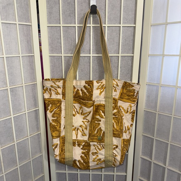 Urban Outfitters Canvas Cotton Boho Sun Sunshine Reusable Shopping Tote Bag - Picture 2 of 13